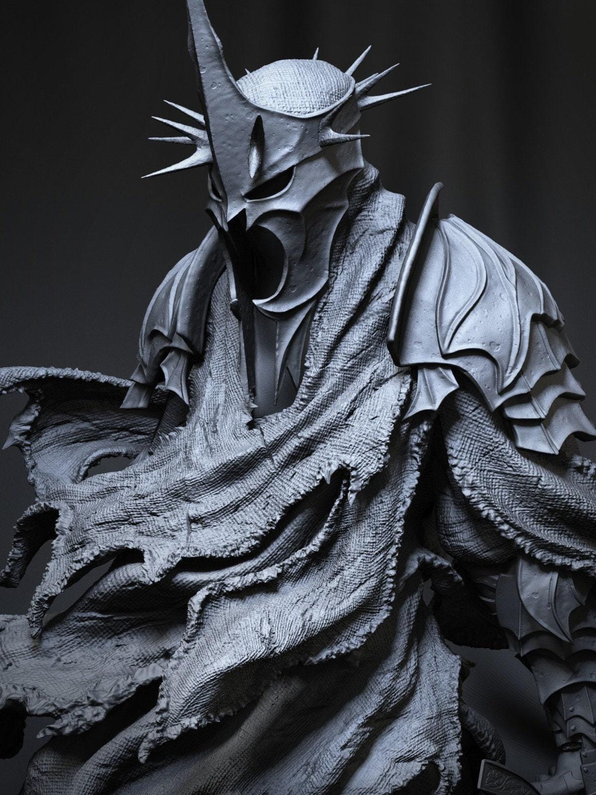 Epic Witch King of Angmar 3D Printed Statue: Lord of the Rings Nazgûl Collectible Fan Art Figure