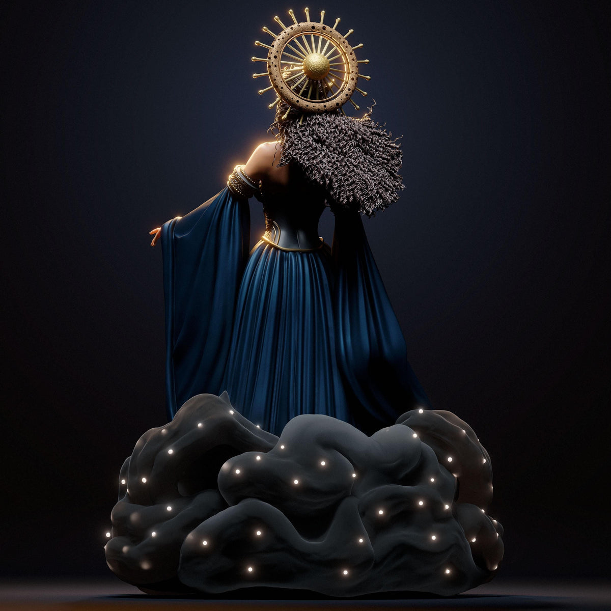 Nyx Greek Goddess NSFW 3D Printed Statue – Mature Mythology Resin Collectible, Made to Order for Adult Collectors & Fans