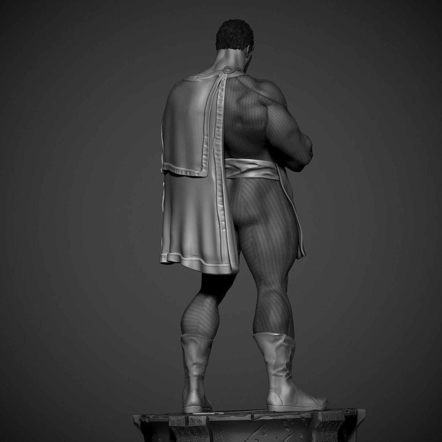 Shazam's Might: Shazam Fanart 3D Printed Collectible Statue – Heroic Figure for DC Fans