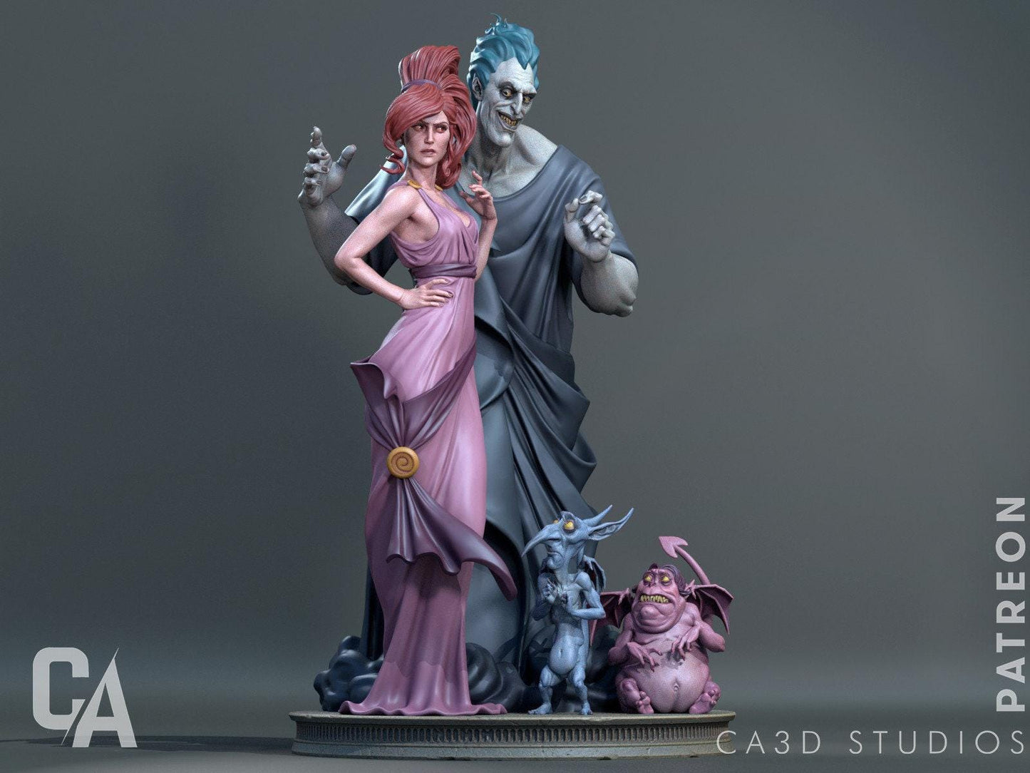 Heroic Zagreus Hades Video Game 3D Printed Statue: Unofficial Roguelike Collectible Fan Art Figure