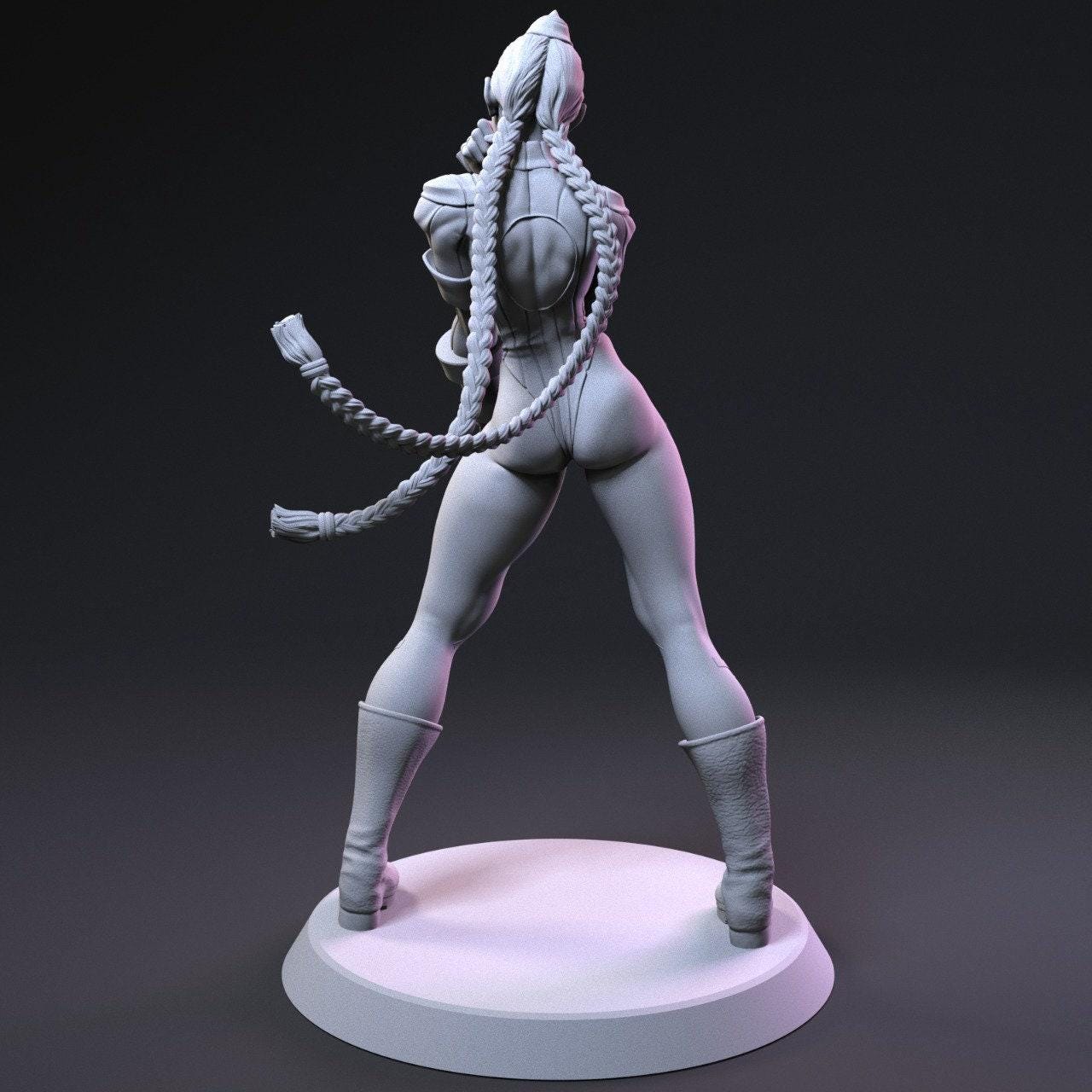 Street Fighter Powerhouse: Cammy 3D Print Fanart Collectible – Iconic Figure (NSFW)
