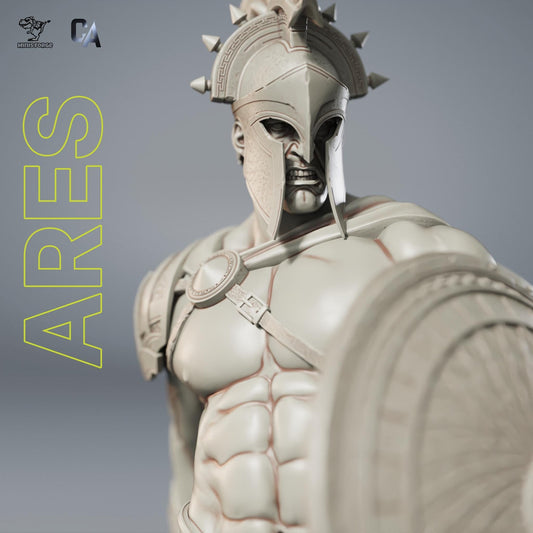 Ares Hand Painted 3D Printed Collectible Statue - Mighty Greek God of War Figure for Mythology Fans