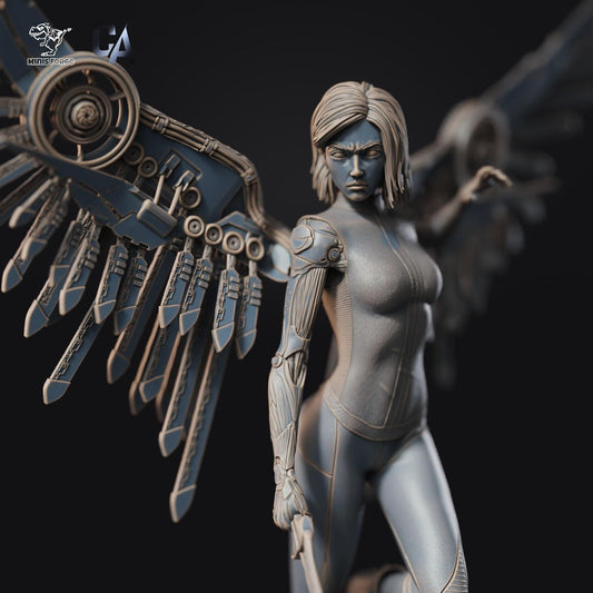 Battle Angel Fanart: 3D-Printed Collectible Figure - Detailed, High-Quality, Perfect for Collectors and Enthusiasts