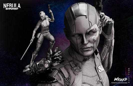 Nebula Collectible Resin Statue – Painted or Unpainted Model Kit for Marvel Fans