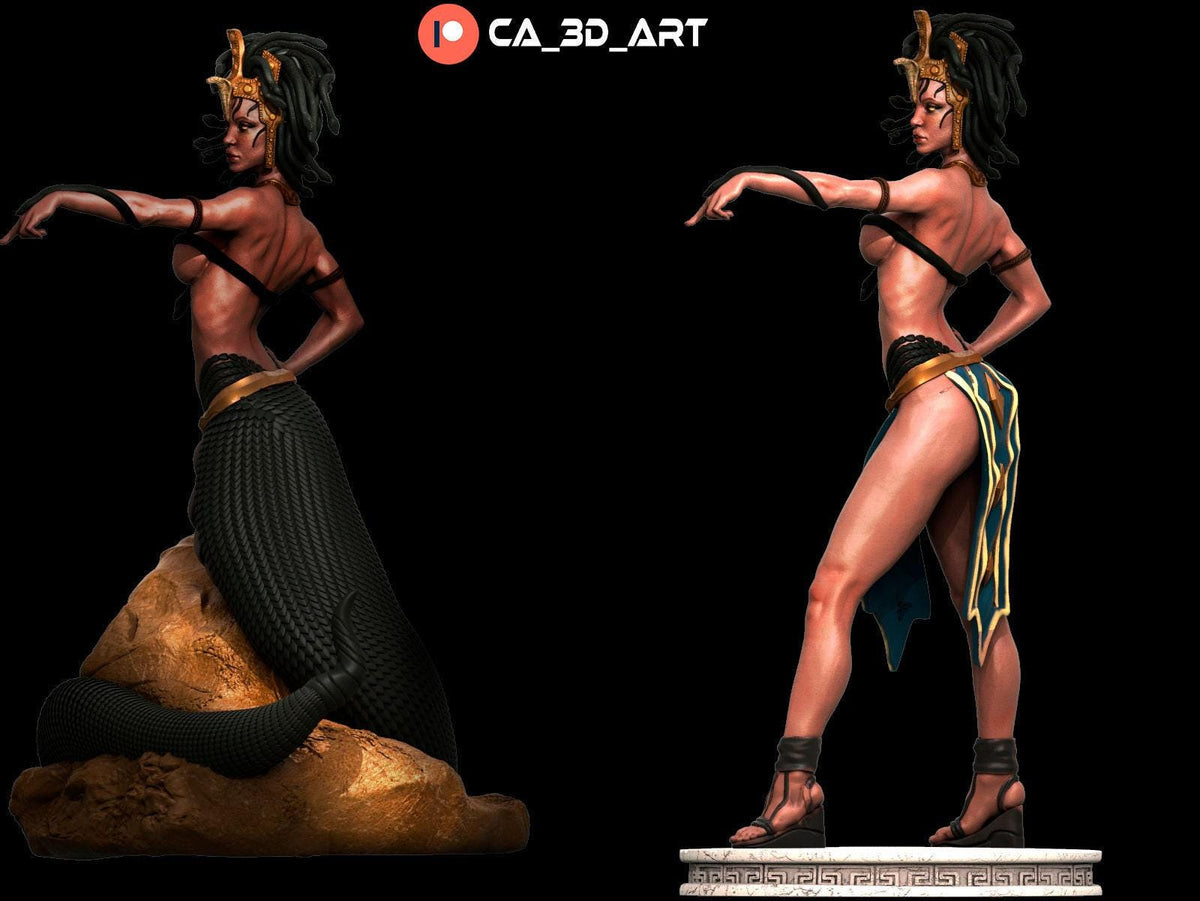 Medusa Gorgon NSFW 3D Printed Statue – Mature Greek Mythology Resin Collectible, Made to Order for Adult Collectors
