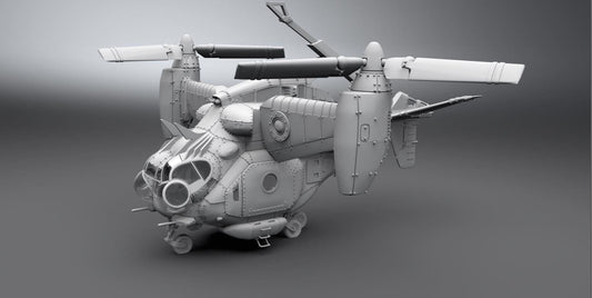 Fallout Vertibird Collectible 3D Resin Model | Hand Painted or Unpainted Post-Apocalyptic Vehicle