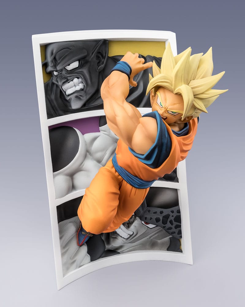 Dragon Ball Z Son Goku Figuarts Zero Trail of Battles side profile view — 22cm Bandai Tamashii Nations figure