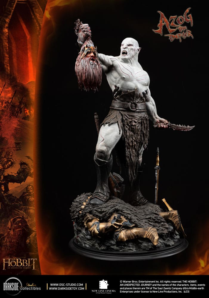 The Hobbit MS Series Statue 1/3 Azog The Defiler John Howe Signature Edition Edition 90 cm
