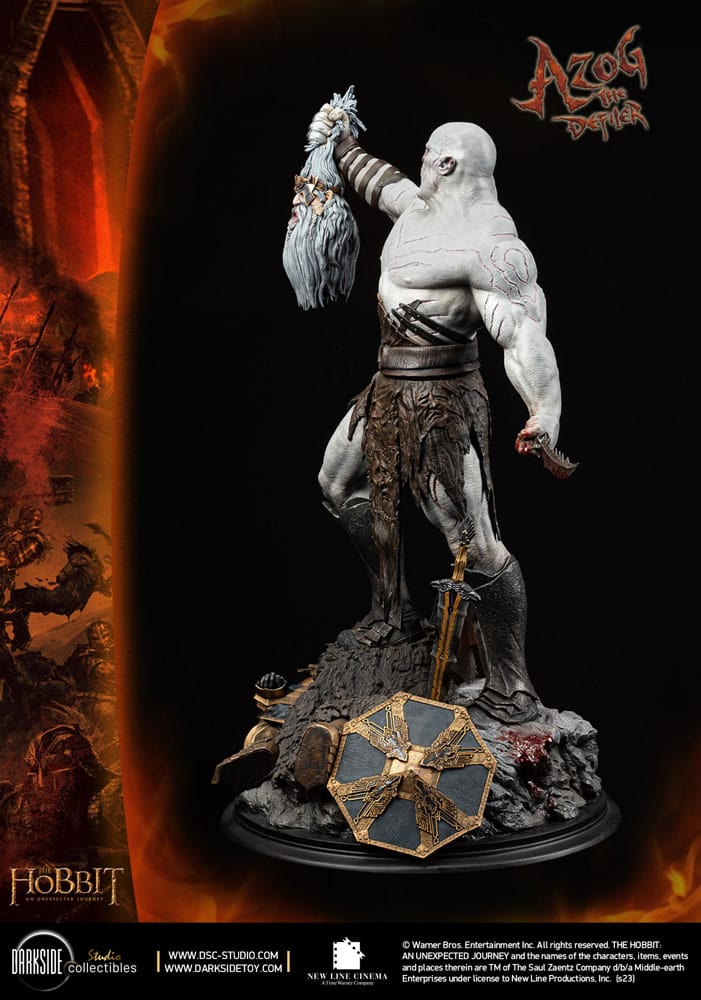 The Hobbit MS Series Statue 1/3 Azog The Defiler John Howe Signature Edition Edition 90 cm