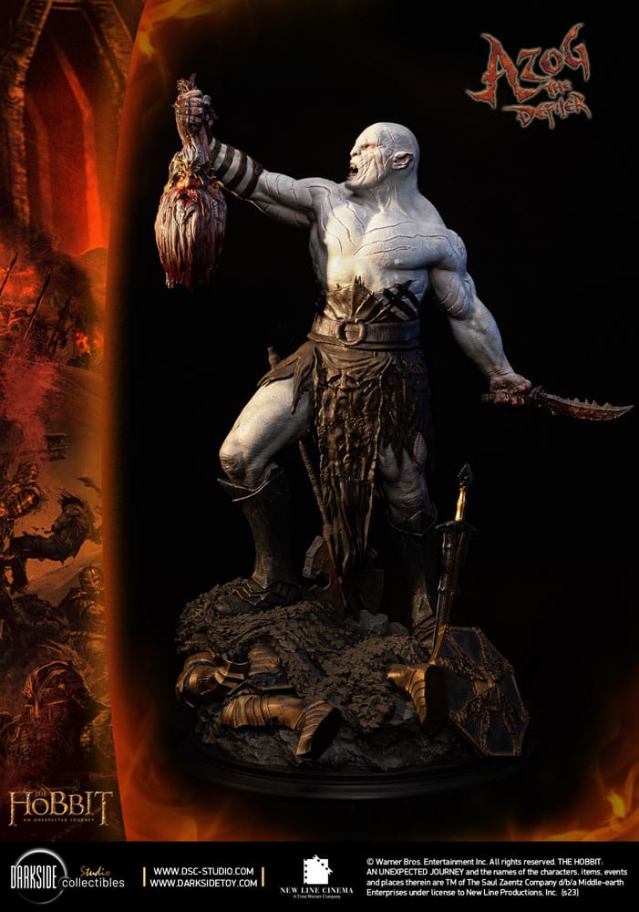 The Hobbit MS Series Statue 1/3 Azog The Defiler John Howe Signature Edition Edition 90 cm