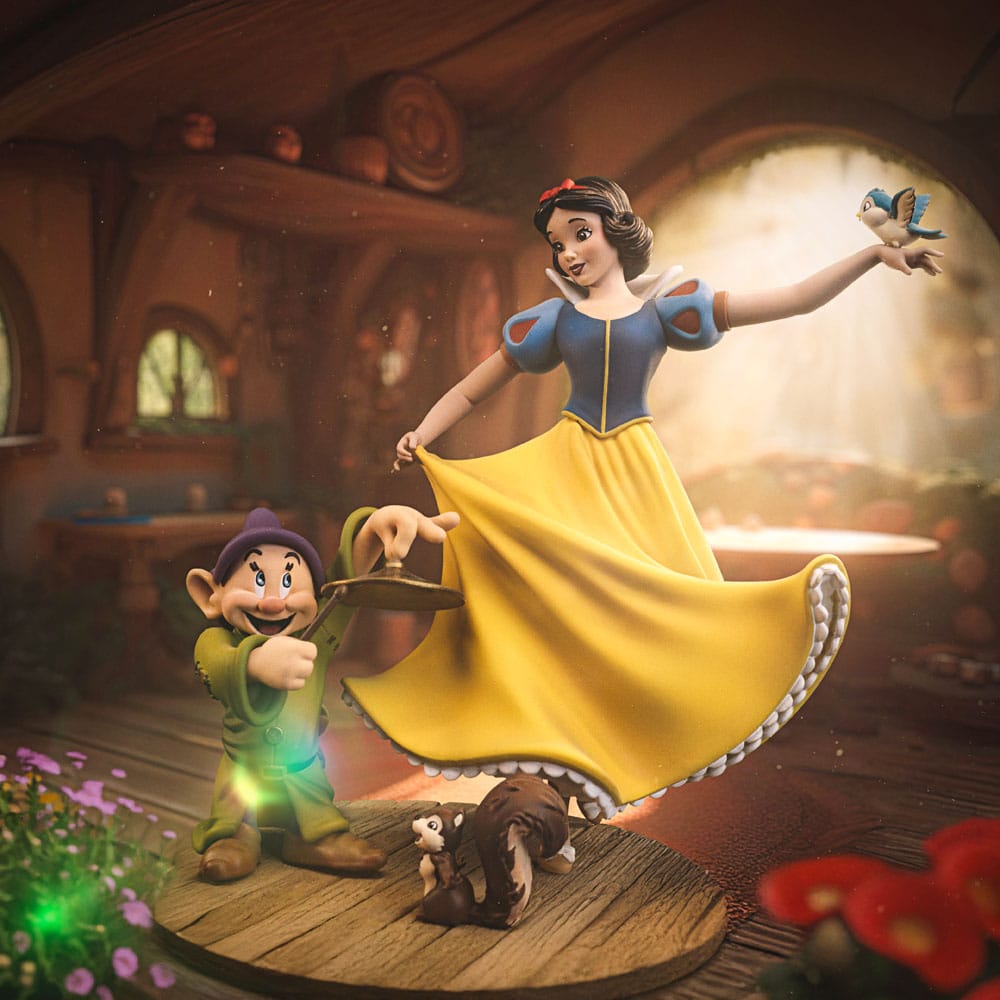 Snow White and the Seven Dwarves Art Scale Statue 1/10 Snow White and Dopey 21 cm