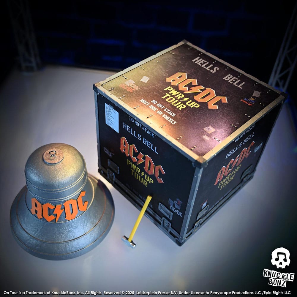AC/DC Rock Ikonz On Tour Statue PWR UP Tour Hells Bell