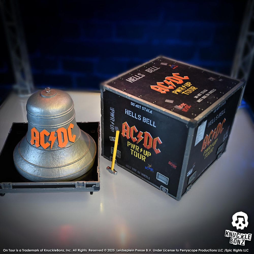 AC/DC Rock Ikonz On Tour Statue PWR UP Tour Hells Bell