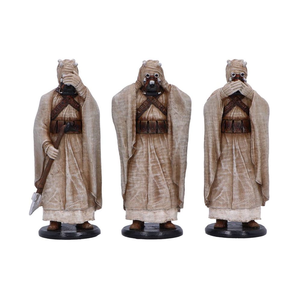 Original Stormtrooper Statue Three Wise Tusken Raiders 14 cm