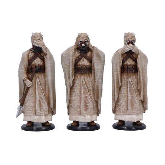 Original Stormtrooper Statue Three Wise Tusken Raiders 14 cm