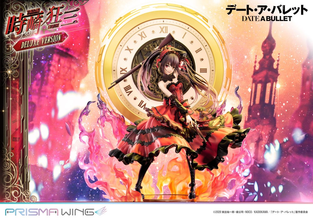 Date A Live Fragment: Date A Bullet Prisma Wing PVC Statue 1/7 Kurumi Tokisaki Deluxe Version 37 cm