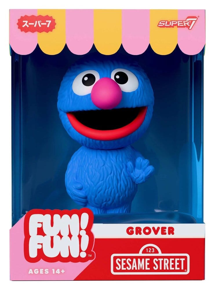 Sesame Street Fun! Fun! Soft Vinyl Figur Wave 01 - Grover 18 cm