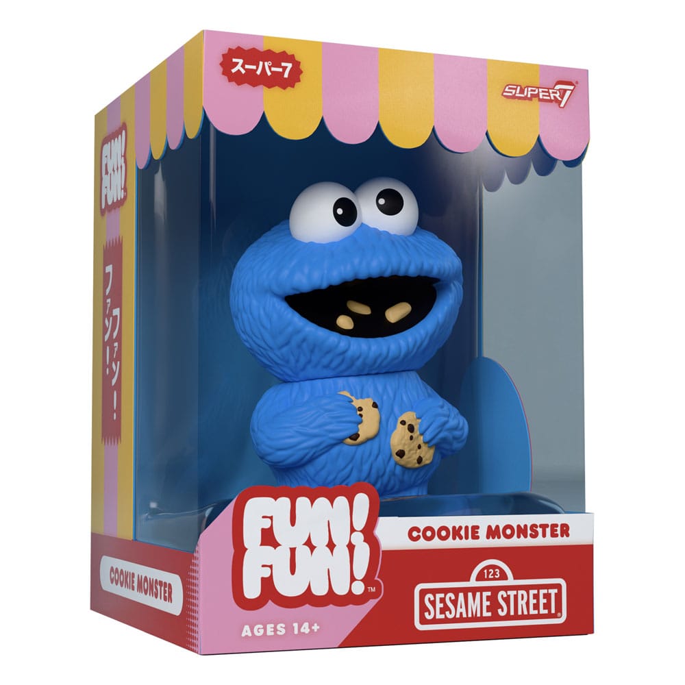 Sesame Street FUN! FUN! Vinyl Action Figure Wave 02 Cookie Monster 13 cm
