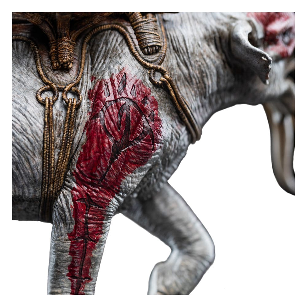 Lord of the Rings Mini Statue Mumak in Battle 17 cm