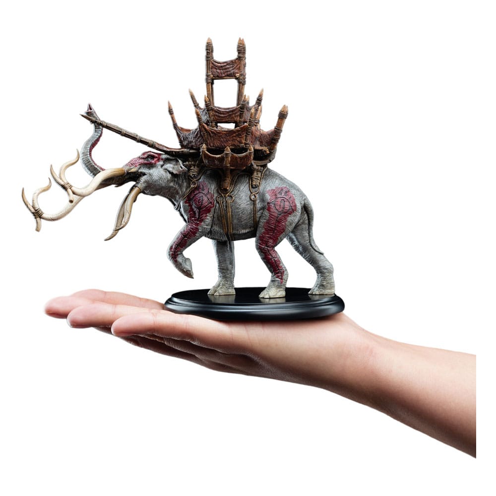 Lord of the Rings Mini Statue Mumak in Battle 17 cm