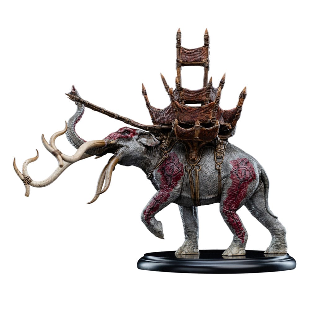 Lord of the Rings Mini Statue Mumak in Battle 17 cm